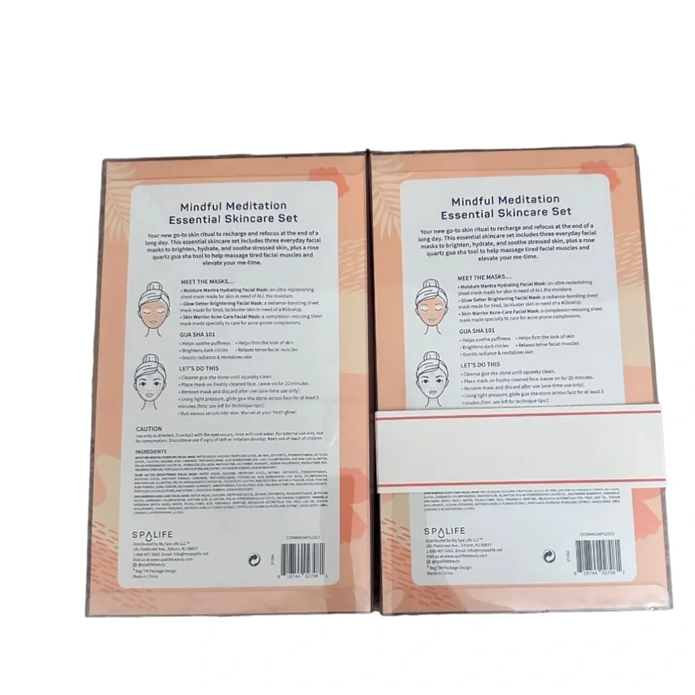SpaLife Mindful Meditation Skincare Gift Set Lot Of 2 NEW